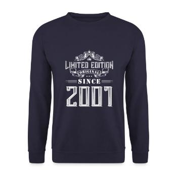 2001 limited edition - Unisex Sweatshirt - navy - Front - Alina (178cm) & Michal (187cm)