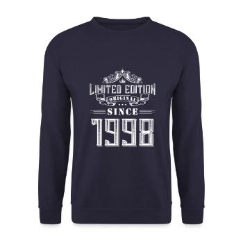 Édition limitée 1998 - Sweat-shirt Unisexe - marine - Devant - Alina (178cm) & Michal (187cm)