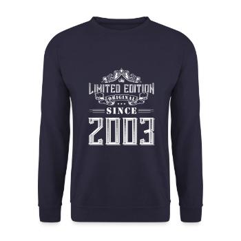 Édition limitée 2003 - Sweat-shirt Unisexe - marine - Devant - Alina (178cm) & Michal (187cm)