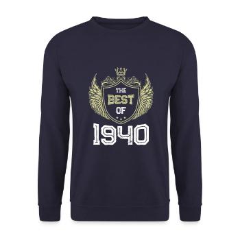 1940 best of - Unisex Sweatshirt - navy - Front - Alina (178cm) & Michal (187cm)