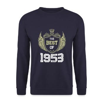 1953 best of - Unisex Pullover - Navy - Vorne - Alina (178cm) & Michal (187cm)