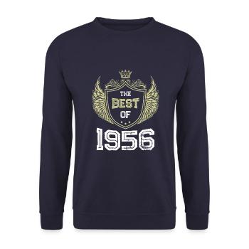 1956 best of - Unisex Sweatshirt - navy - Front - Alina (178cm) & Michal (187cm)