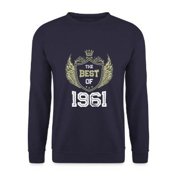 1961 best of - Unisex Sweatshirt - navy - Front - Alina (178cm) & Michal (187cm)
