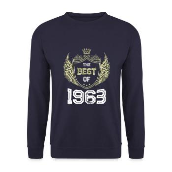 1963 best of - Unisex Sweatshirt - navy - Front - Alina (178cm) & Michal (187cm)