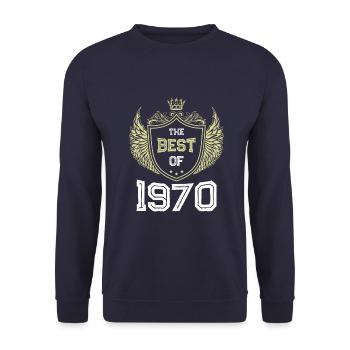 1970 best of - Sweat-shirt Unisexe - marine - Devant - Alina (178cm) & Michal (187cm)