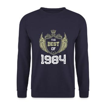 1984 best of - Unisex Sweatshirt - navy - Front - Alina (178cm) & Michal (187cm)
