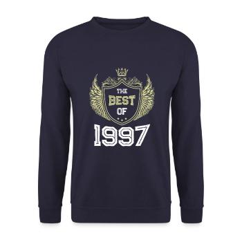 1997 best of - Unisex Pullover - Navy - Vorne - Alina (178cm) & Michal (187cm)