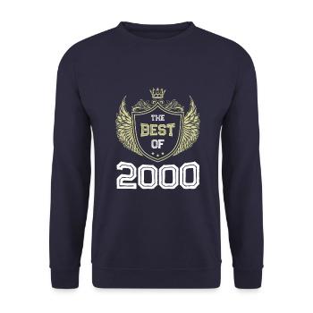 2000 best of - Unisex Pullover - Navy - Vorne - Alina (178cm) & Michal (187cm)