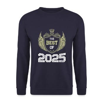 2025 best of - Unisex Sweatshirt - navy - Front - Alina (178cm) & Michal (187cm)