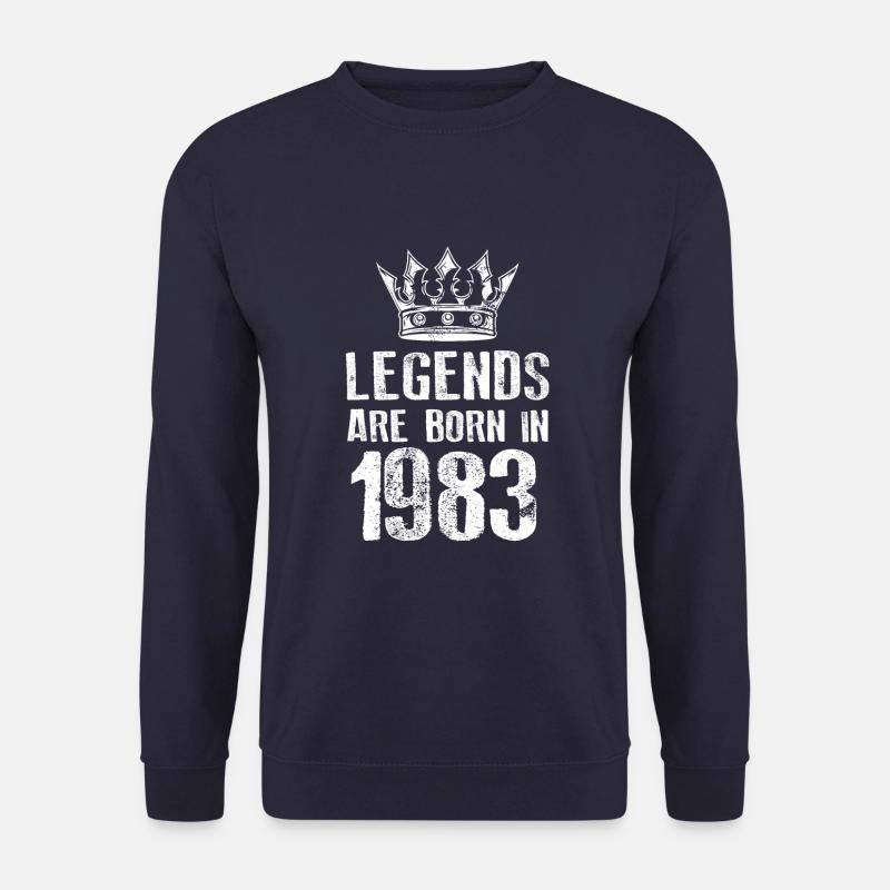 1983 legends born in - Unisex Sweatshirt - navy