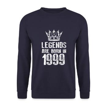1999 légendes nées en - Sweat-shirt Unisexe - marine - Devant - Alina (178cm) & Michal (187cm)