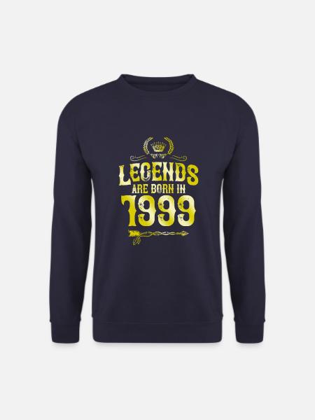1999 legends born in - Unisex Sweatshirt - navy