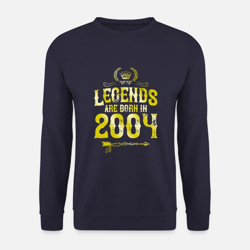 2004 legends born in - Unisex Sweatshirt - navy