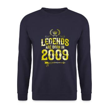 Légendes de 2009 nées en - Sweat-shirt Unisexe - marine - Devant - Alina (178cm) & Michal (187cm)