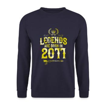 Légendes de 2011 nées en - Sweat-shirt Unisexe - marine - Devant - Alina (178cm) & Michal (187cm)