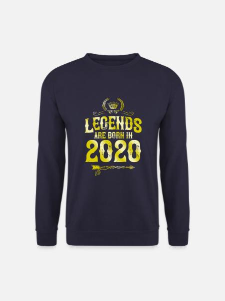 2020 legends born in - Unisex Sweatshirt - navy