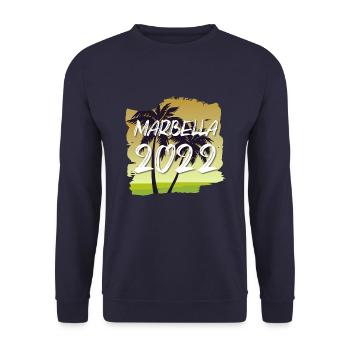Marbella 2022 - Sweat-shirt Unisexe - marine - Devant - Alina (178cm) & Michal (187cm)