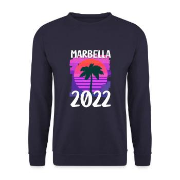 Marbella 2022 - Unisex Pullover - Navy - Vorne - Alina (178cm) & Michal (187cm)