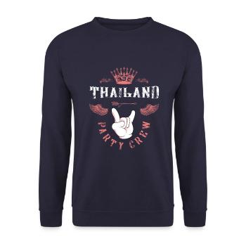 Thailand Party Crew - Unisex Pullover - Navy - Vorne - Alina (178cm) & Michal (187cm)