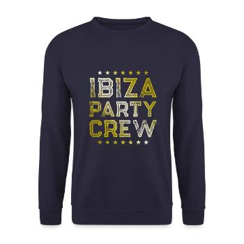 Ibiza Party Crew - Unisex Sweatshirt - navy - Front - Alina (178cm) & Michal (187cm)