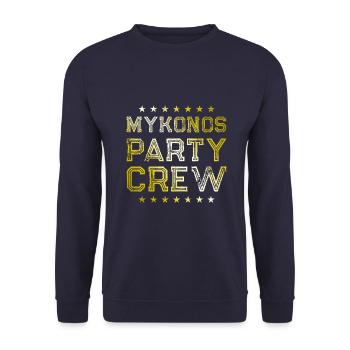 Équipage de mykonos - Sweat-shirt Unisexe - marine - Devant - Alina (178cm) & Michal (187cm)