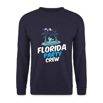 Équipe de fête de Floride - Sweat-shirt Unisexe - marine - Devant - Alina (178cm) & Michal (187cm)