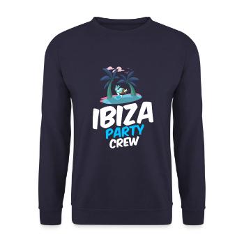 Ibiza Party Crew - Unisex Sweatshirt - navy - Front - Alina (178cm) & Michal (187cm)