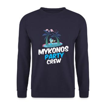 Équipage de mykonos - Sweat-shirt Unisexe - marine - Devant - Alina (178cm) & Michal (187cm)