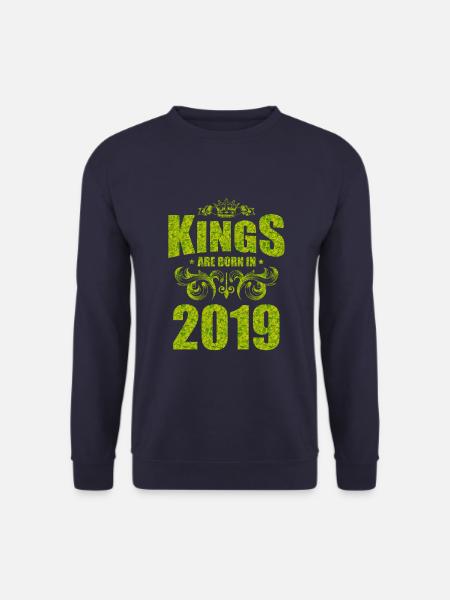 kings are born 2019 - Unisex Sweatshirt - navy