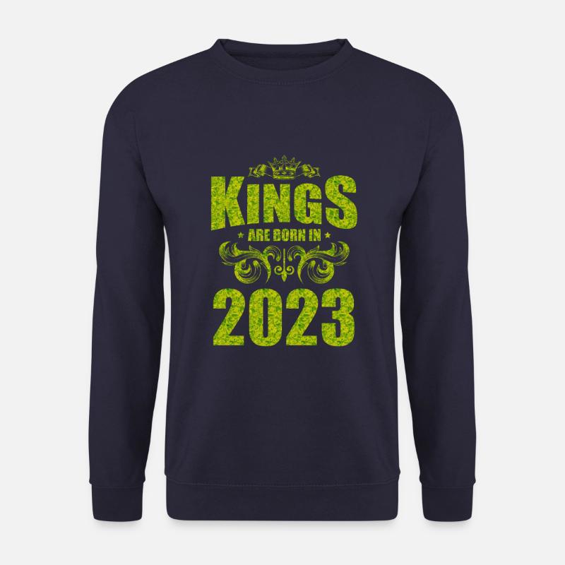 kings are born 2023 - Unisex Sweatshirt - navy