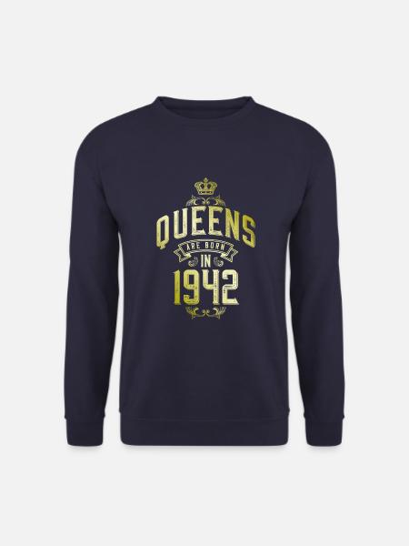 Queens born in 1942 - Unisex Sweatshirt - navy