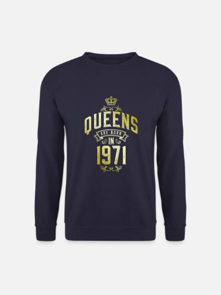 Queens nés en 1971 - Sweat-shirt Unisexe - marine