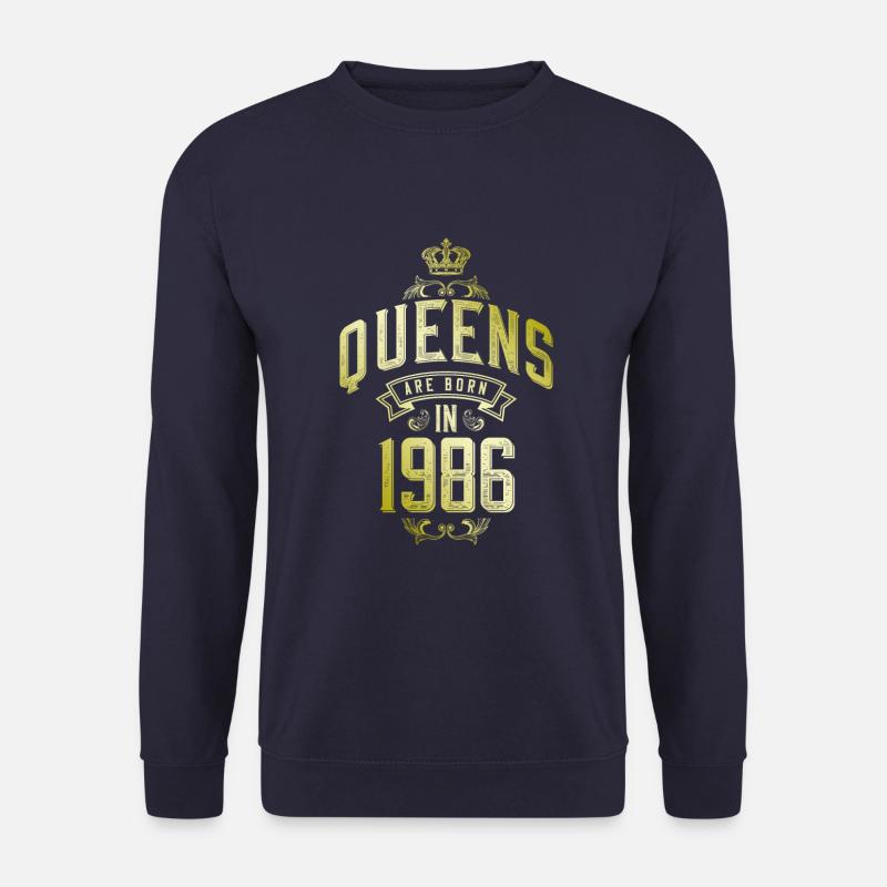 Queens born in 1986 - Unisex Pullover - Navy