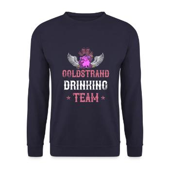 Équipe de boisson Golden Sands - Sweat-shirt Unisexe - marine - Devant - Alina (178cm) & Michal (187cm)