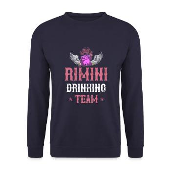 Rimini Drinking Équipe - Sweat-shirt Unisexe - marine - Devant - Alina (178cm) & Michal (187cm)