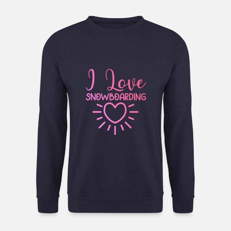 Ich liebe Snowboarding - Unisex Pullover - Navy