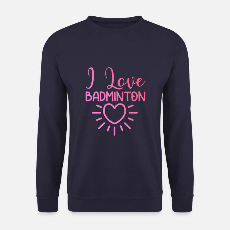Ich liebe Badminton - Unisex Pullover - Navy