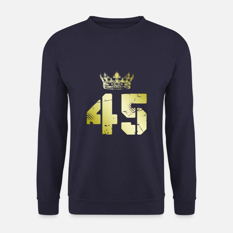45 Number crown - Unisex Sweatshirt - navy