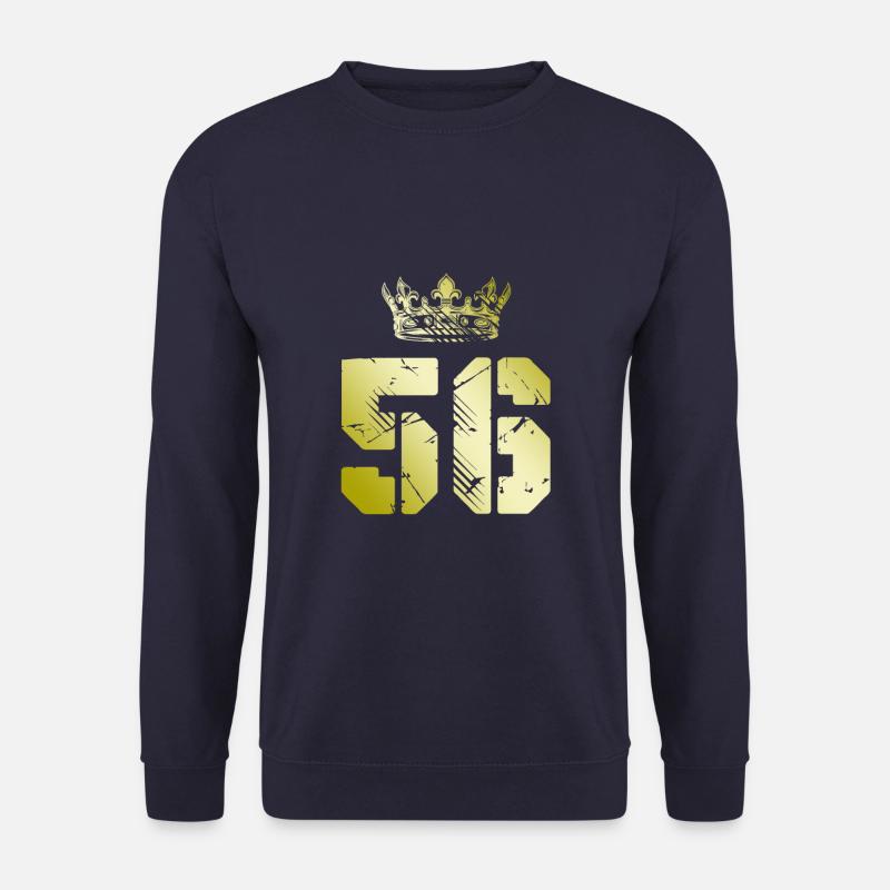 56 Zahl Krone - Unisex Pullover - Navy