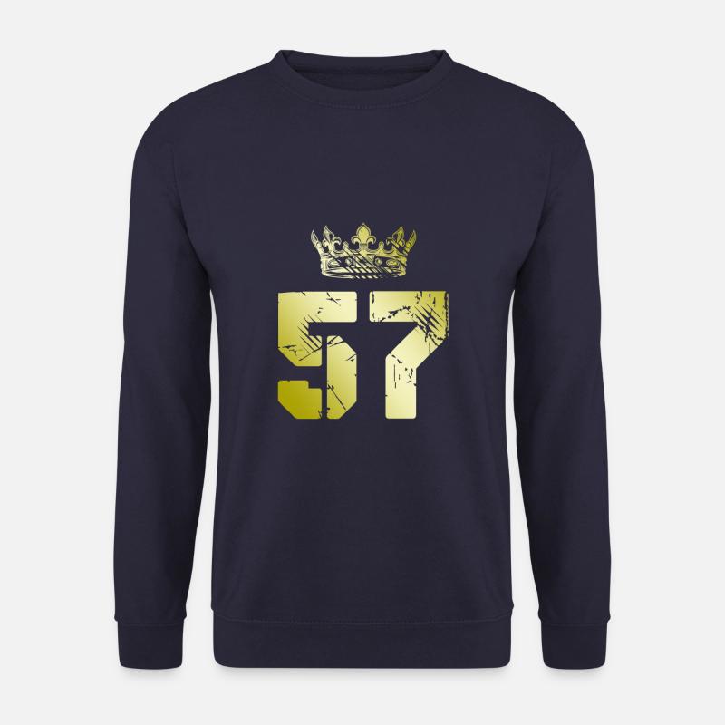 57 Zahl Krone - Unisex Pullover - Navy