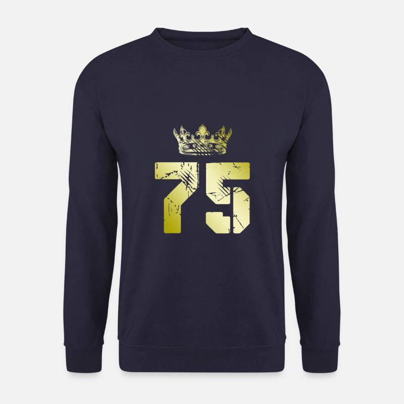 75 Zahl Krone - Unisex Pullover - Navy