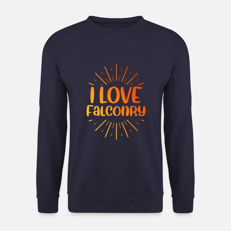 Ich liebe Falknerei - Unisex Pullover - Navy