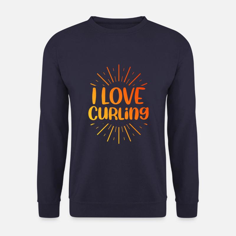 Ich liebe Curling - Unisex Pullover - Navy