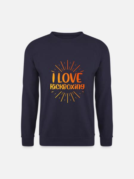 I love kick boxing - Unisex Sweatshirt - navy