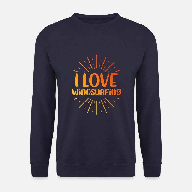 Ich liebe Windsurfen - Unisex Pullover - Navy