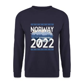 Norway 2022 - Unisex Sweatshirt - navy - Front - Alina (178cm) & Michal (187cm)