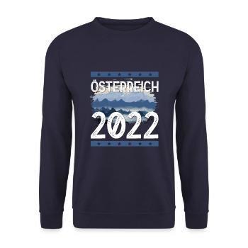 Austria 2022 - Unisex Sweatshirt - navy - Front - Alina (178cm) & Michal (187cm)