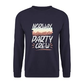 Équipage de la fête de Norvège - Sweat-shirt Unisexe - marine - Devant - Alina (178cm) & Michal (187cm)
