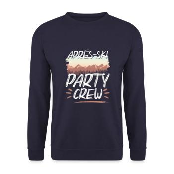 Apres SKi Party Crew - Unisex Pullover - Navy - Vorne - Alina (178cm) & Michal (187cm)