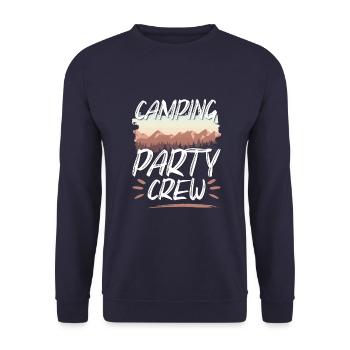 Équipe de fête de camping - Sweat-shirt Unisexe - marine - Devant - Alina (178cm) & Michal (187cm)